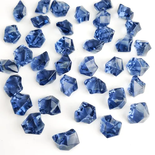 Vista 16 de Rocas de hielo falsas transparentes 700 piezas de diamantes falsos rellenos