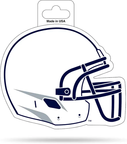 Vista 47 de Rico Industries NCAA - Calcomanía para casco de corte en forma de 4.75 x 5 pulgadas