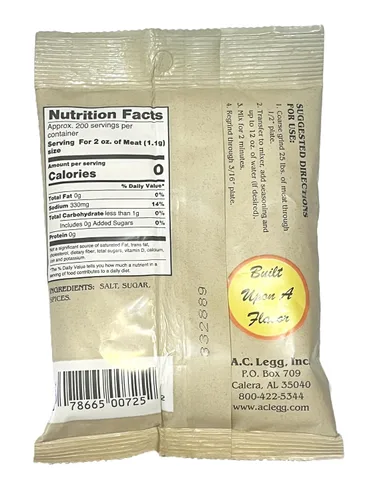 Vista 2 de A.C. Legg Old Plantation Seasonings - Blend 7 - Condimento para salchichas de cerdo