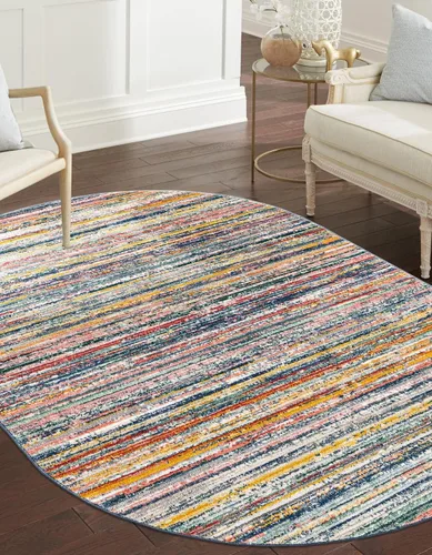 Vista 40 de Unique Loom Gemstone Collection - Alfombra de área - Topacio (2' x 5' 11" corredor, marfil / marrón)