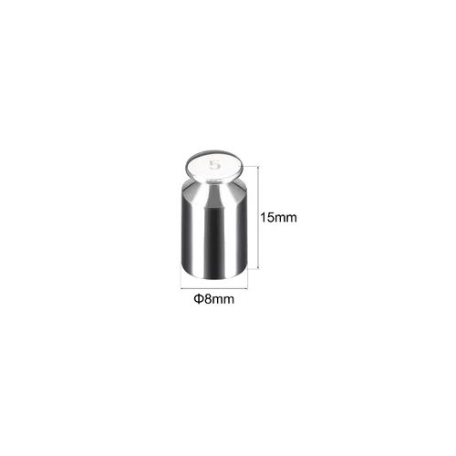 Vista 2 de uxcell Gram Calibration Peso 0.18 oz F1 Acero inoxidable de precisión para balanzas digitales