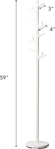 Vista 7 de YAMAZAKI Home Branch Perchero Perchero Árbol/De Pie Y Percha Para Sombreros, 69" - Acero