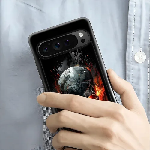 Vista 1278 de Compatible con Google Pixel 4A 5G Mobile Case Creative Acrylic Panel trasero Silicona Protección Grip especialmente diseñado para Google Pixel 4A 5G