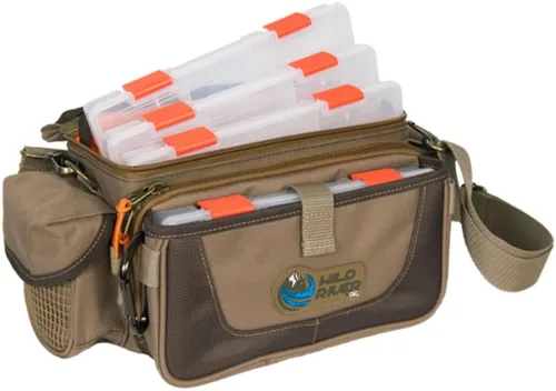Vista 6 de Custom Leathercraft Wild River CLC WT3505 Tackle Tek Mission Lighted Convertible Tackle Bag with Four PT3500 Trays, Small