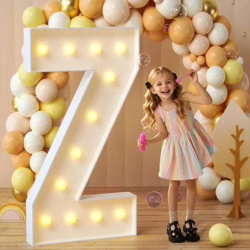 Vista 83 de imprsv Letras con luz para marquesina, letras de mosaico de 3 pies de alto con luz para decoración de baby shower, graduación, grandes