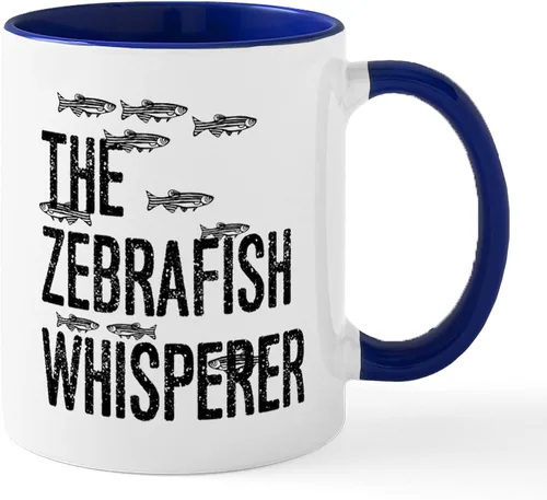 Vista 7 de CafePress I Speak Zebrafish - Taza de café de cerámica, taza de té de 11 onzas