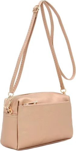 Vista 126 de FashionPuzzle Triple Zip Small Crossbody Bag
