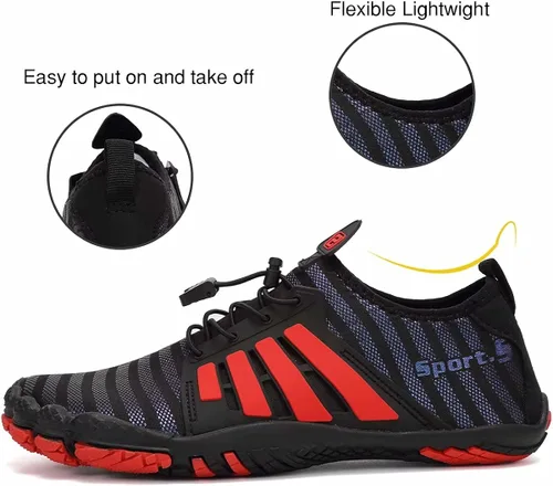 Vista 4 de Water-Shoes-Mens-Womens Quick-Dry Barefoot-Swim Diving Shoes-Aqua-Socks for Sports Climbing Beach Surf