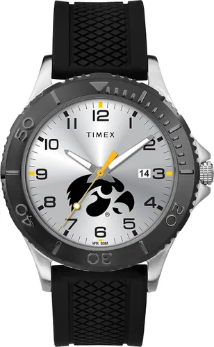 Vista 19 de Timex Tribute Men's Collegiate Gamer 42mm Watch – Georgia Bulldogs with Black Silicone Strap