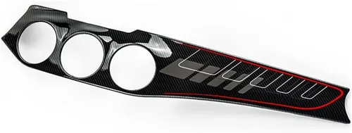 Vista 4 de Cubierta decorativa para salpicadero de Mercedes Benz GLA (X156) 2013-2017 GLA180 GLA200 GLA220 GLA250 (negro + línea azul)