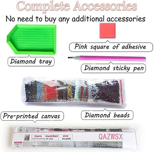 Vista 7 de QAZWSX Kit de pintura de diamante 5D para adultos y niños, cuervo vikingo redondo, taladro completo, kit de arte de diamantes para decoración