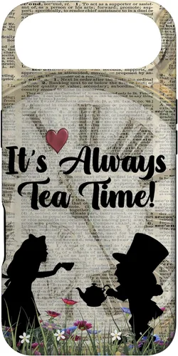 Vista 27 de iPhone 16 It's Always Tea Time! Funda Alicia y el Sombrerero Loco