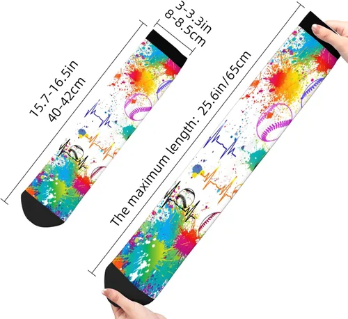 Vista 3 de Calcetines de fútbol unisex para fútbol, béisbol, deportes, moda suave, de algodón, para niños, niñas, jóvenes, adultos