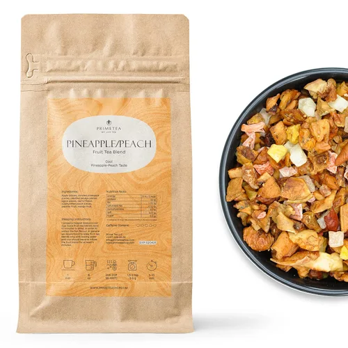 Vista 45 de Prime Tea Grandma's Fruit Basket – Exquisita fruta tisana, hojas sueltas orgánicas de primera calidad, deliciosa mezcla de té de hierbas, natural