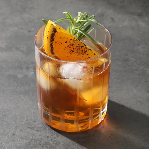 Vista 4 de Babish 4 vasos de 14 onzas DOF Old Fashioned para beber y whisky, cristal transparente grabado a mano