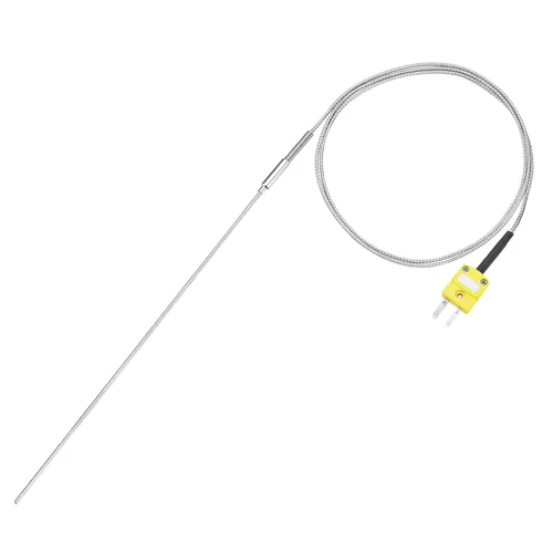 Vista 35 de MECCANIXITY Sonda de sensor de temperatura tipo K con termopar y enchufe, sonda de temperatura del medidor -50 a 1100°C (-58 a 2012°F), acero