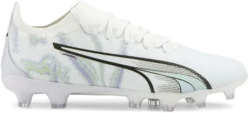 Vista 2 de PUMA Botines de fútbol Ultra Match Brilliance Firm GroundAg para mujer, con tacos de suelo firme, color blanco