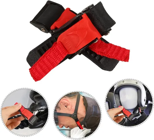 Vista 9 de SOLUSTRE 4pcs motocicleta hebilla clips liberación rápida para equipo de seguridad fácil instalación para accesorios rojo