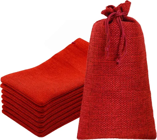 Vista 46 de Mandala Crafts Bolsas de regalo con cordón de arpillera negra de 10 x 12 pulgadas para regalos, 20 bolsas grandes de lino para regalo, dulces, café