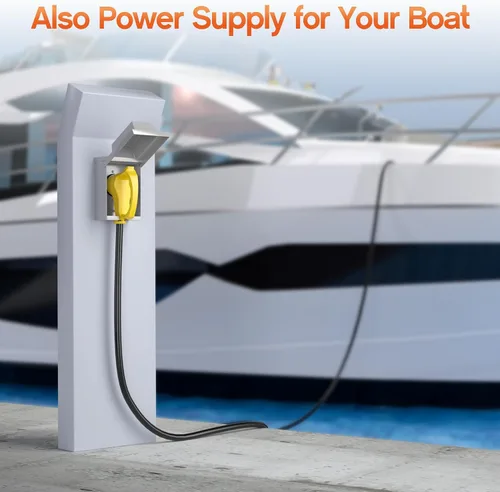 Vista 9 de Cable generador de 30 pies y 50 amperios NEMA14-50P/SS2-50R con bloqueo