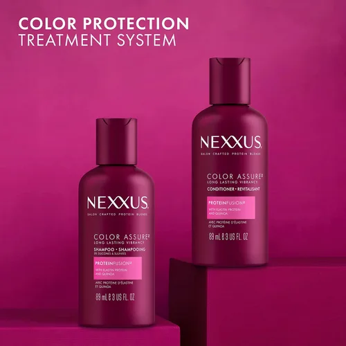 Vista 4 de Nexxus Champú sin sulfato con ProteinFusion, 12 unidades para cabello tratado teñido, 3 onzas