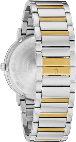 Vista 2 de Bulova Reloj de dos tonos de cuarzo con pantalla analógica 98D151 para hombre, Dos tonos, 98D