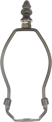 Vista 19 de Bieye SS010 Pantalla de lámpara de soporte para lámpara de mesa estilo Tiffany vidrieras (bronce 4.5 pulgadas de alto)