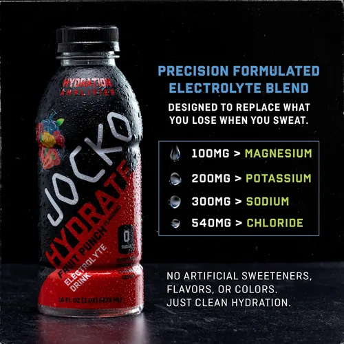 Vista 8 de Jocko Fuel Hydrate - Bebidas con electrolitos – Amplificador de hidratación de bebidas deportivas, saciador de la sed, mezcla de electrolitos