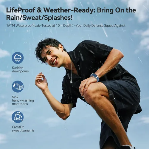 Vista 5 de EnergyPort Smart Bracelet with Blood Oxygen/Blood Pressure Monitor, 60-Day Battery Health Fitness Tracker with 2 Bands,Lifetime Membership,Activity