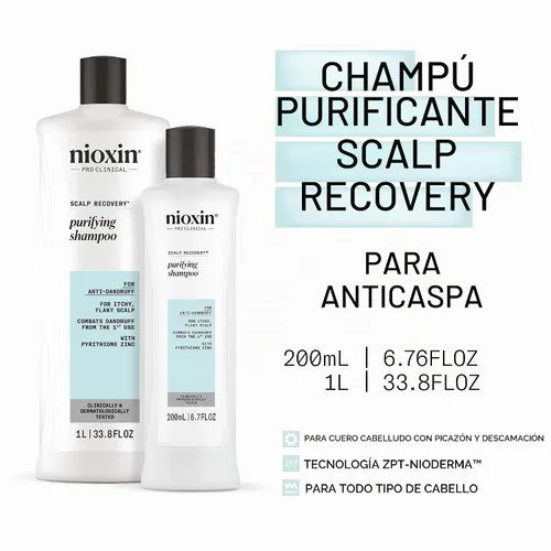Vista 9 de Nioxin Scalp Recovery Purifying Shampoo For Itchy, Flaky Scalp