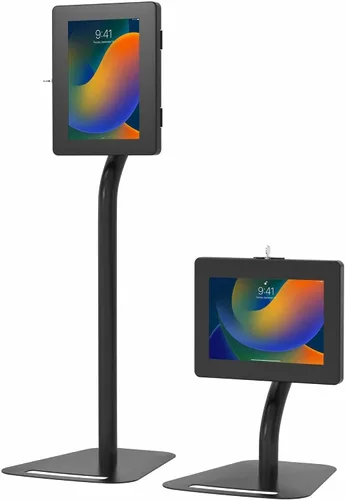 Vista 5 de CTA Digital Quiosco de seguridad de piso a escritorio - Quiosco de seguridad CTA Premium con altura ajustable para iPad Air 11" M2 (2024) - Pro 11