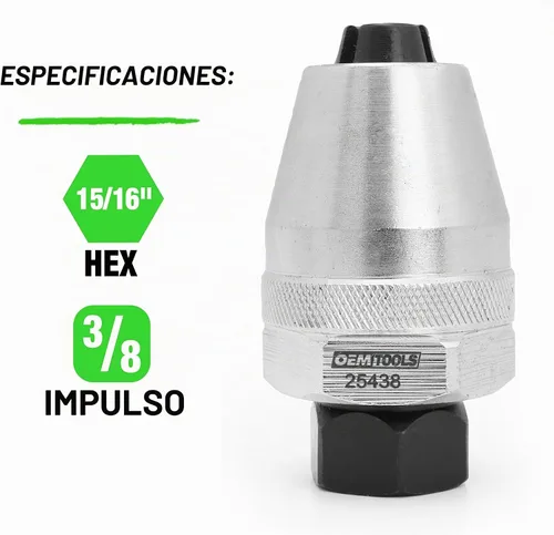 Vista 2 de OEMTOOLS 25438 Extractor Universal de Pernos, Herramienta para Extractor de Pernos y Tuercas Dañados, Removedor de Pernos de Colector, Removedor