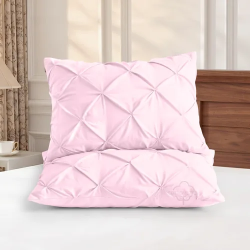 Vista 15 de COTTON STICH™ Juego de 2 fundas de almohada plisadas estándar de 20 x 26 pulgadas, algodón fresco suave y natural, fundas de almohada decorativas