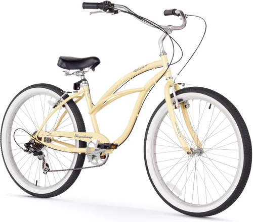Vista 14 de Sixthreezero Urban Lady Beach Cruiser - Bicicleta híbrida de 3 velocidades para mujer