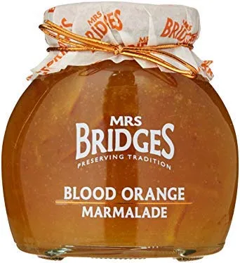 Vista 2 de Mrs. Bridges of Scotland, Juego de 2 frascos, mermelada de naranja sangre, importada de Escocia, 12 onzas cada uno