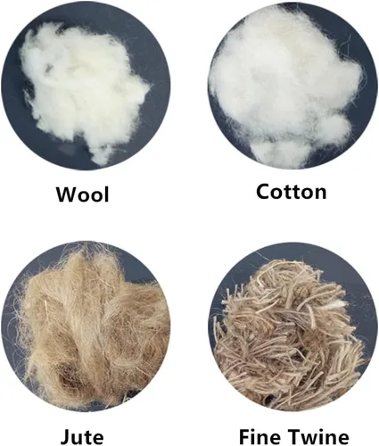 Vista 2 de Materiales naturales de anidación de aves de 1.4 onzas, material de cama de nido de pájaros, ideal para la construcción de nidos para pájaros