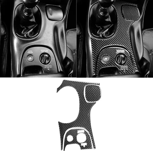 Vista 27 de NVCNX Real Premium - Cubierta de fibra de carbono para puerta de automóvil, pilar A, salida de aire, cubierta interior compatible con Chevrolet