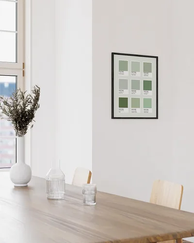 Vista 5 de Decoración estética de habitación en verde salvia por Haus and Hues - Decoración de pared para dormitorio, decoración de pared verde salvia
