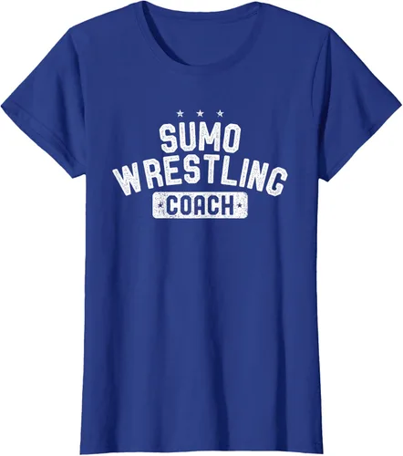 Vista 60 de Camiseta vintage de lucha libre Sumo Entrenador de lucha libre, Negro, S