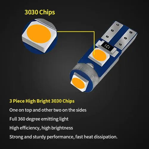 Vista 4 de AUXLIGHT 20 bombillas LED T5 para tablero de instrumentos 3030 chipsets 74 37 27 17 2721 reemplazos para puerta interior cúpula panel