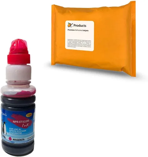 Vista 4 de Reemplazo de tinta compatible para Epson 522 para EcoTank ET-2720 ET-4700 (amarillo)