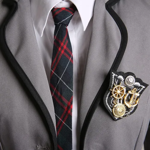 Vista 3 de URSFUR Conjunto de uniforme escolar japonés de estilo británico para mujer, disfraz de cosplay de anime para niña Estilo 1