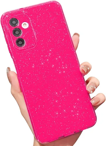 Vista 45 de MINSCOSE Funda compatible con Samsung Galaxy A14 5G, bonita funda delgada con purpurina fina, a prueba de golpes, de TPU para mujeres y niñas