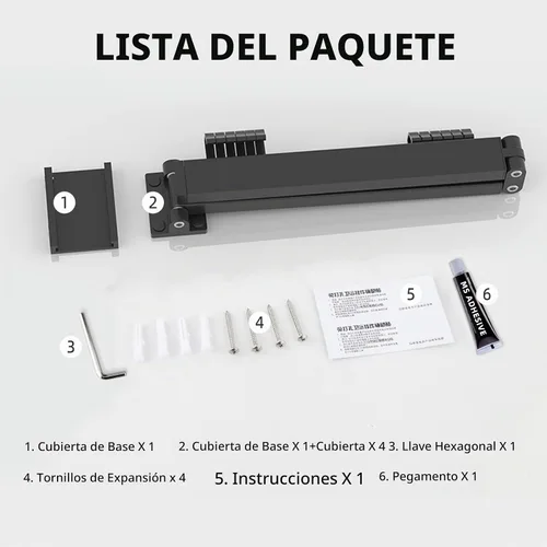 Vista 7 de Kelisiting Tendedero de Ropa de Montaje en Pared, Plegable de 2 Pliegues y Resistente, Tendedero de Lavandería para Montaje en Pared, [Sin Taladrar]