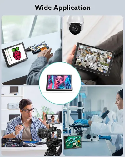 Vista 7 de Eyoyo Monitor de 5 pulgadas, 800x480 Mini TFT LCD Pantalla Pequeña Cámara Monitor de Vídeo 1/4 Agujero de Tornillo con Entrada de Video HDMI/VGA/AV