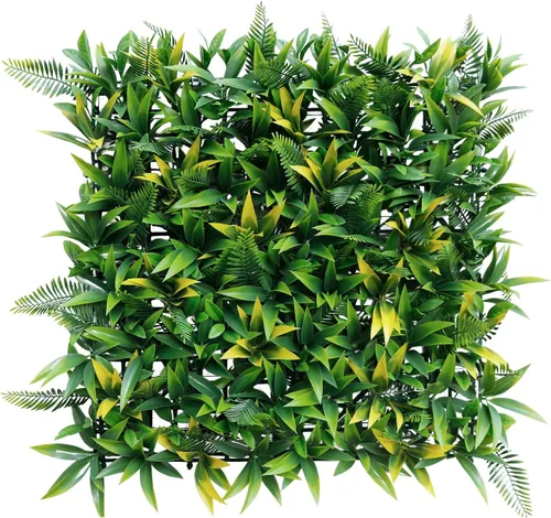 Vista 11 de Windscreen4less 1 panel artificial de boj de 40 x 40 pulgadas, decoración de pared verde hierba sintética para decoración de interiores y Panel 3D
