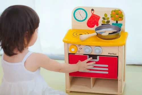 Vista 6 de Plan Toys - Juego de cocina de madera (3603)
