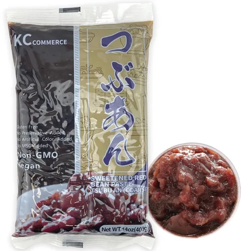 Vista 9 de KC Commerce Pasta de frijoles rojos de 14.11 onzas – Pasta de frijol azuki dulce (suave y gruesa) Vegana y sin gluten, sin conservante, sin MSG