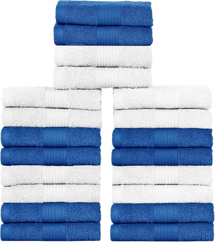 Vista 42 de Ample Decor Juego de 12 toallas de baño de 600 GSM, 100% algodón, 4 toallas de baño, 4 toallas de mano, 4 paños de lavado, absorbentes y suaves