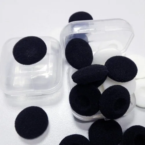 Vista 5 de uxcell 100 piezas de almohadillas de repuesto para auriculares de esponja negra